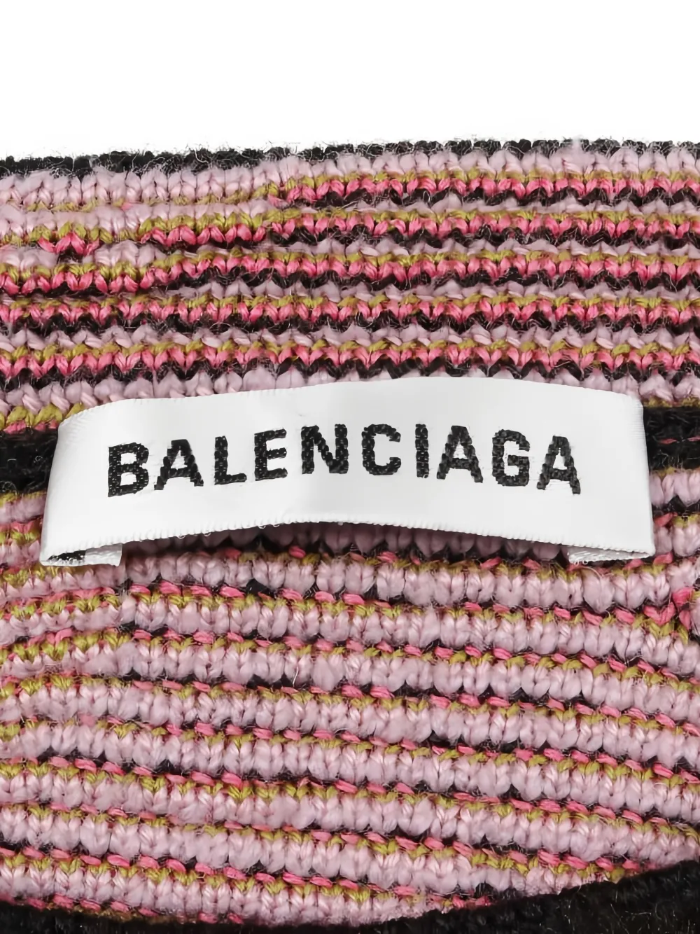 Pre-owned Balenciaga 2010s Floral-intarsia Crew-neck Sweater In Black