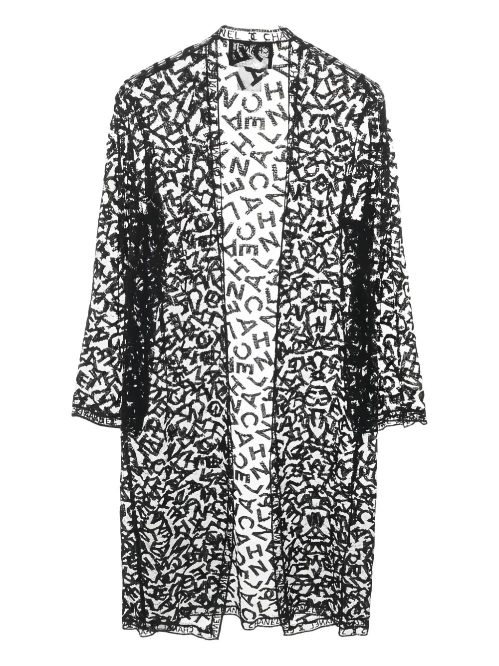 CHANEL Pre-Owned 1986-1988 lace coat | Image 2