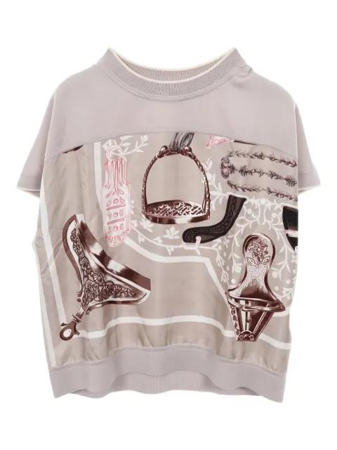 Hermès Pre-Owned blusa con estampado gráfico