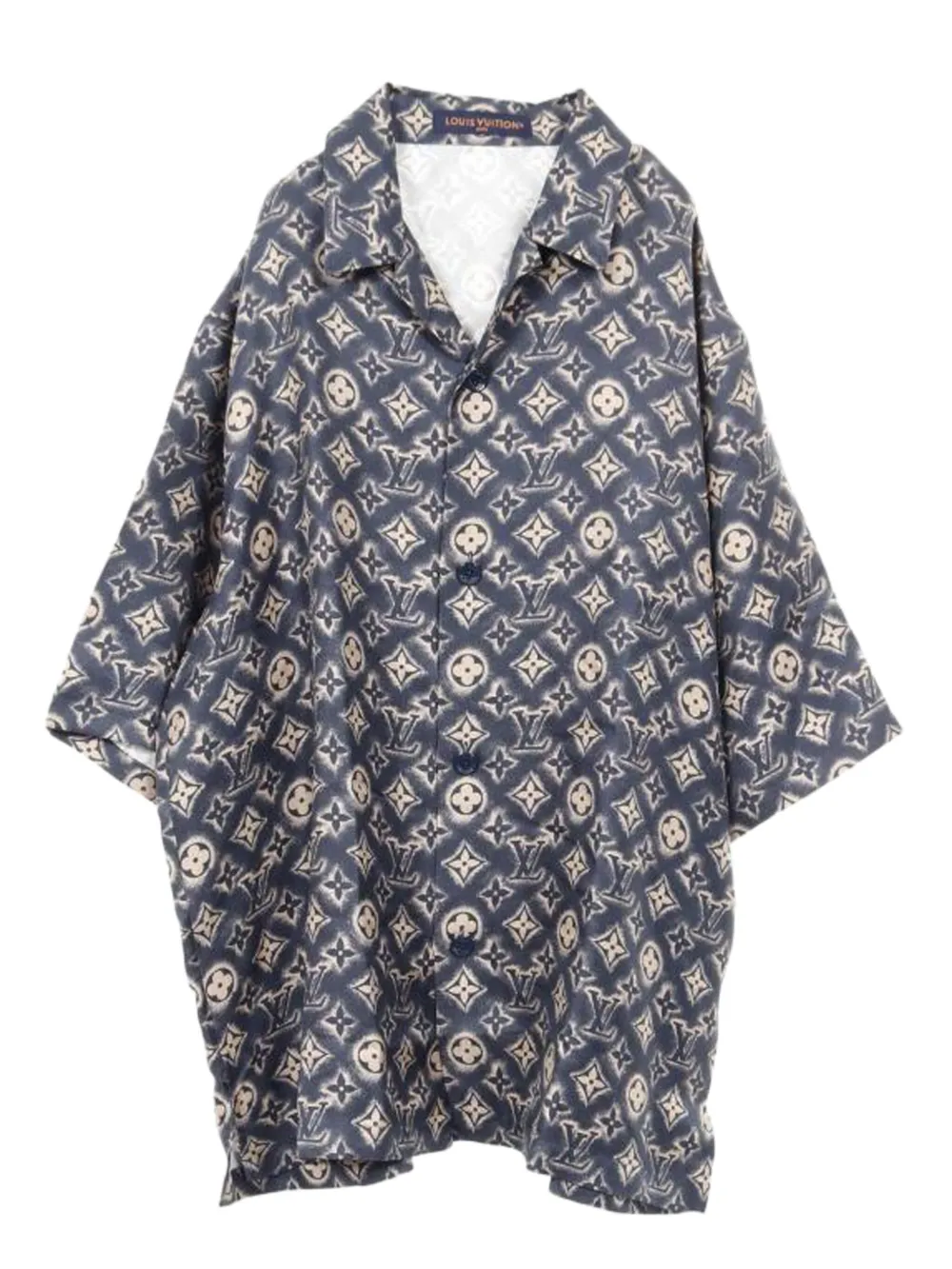 Louis Vuitton Pre-Owned 2010s monogram-print shirt | Blue | Image 1
