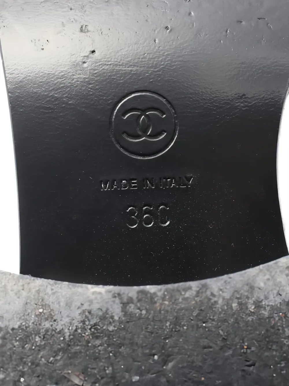 Pre-owned Chanel 1986-1988 Cc Loafers In Black