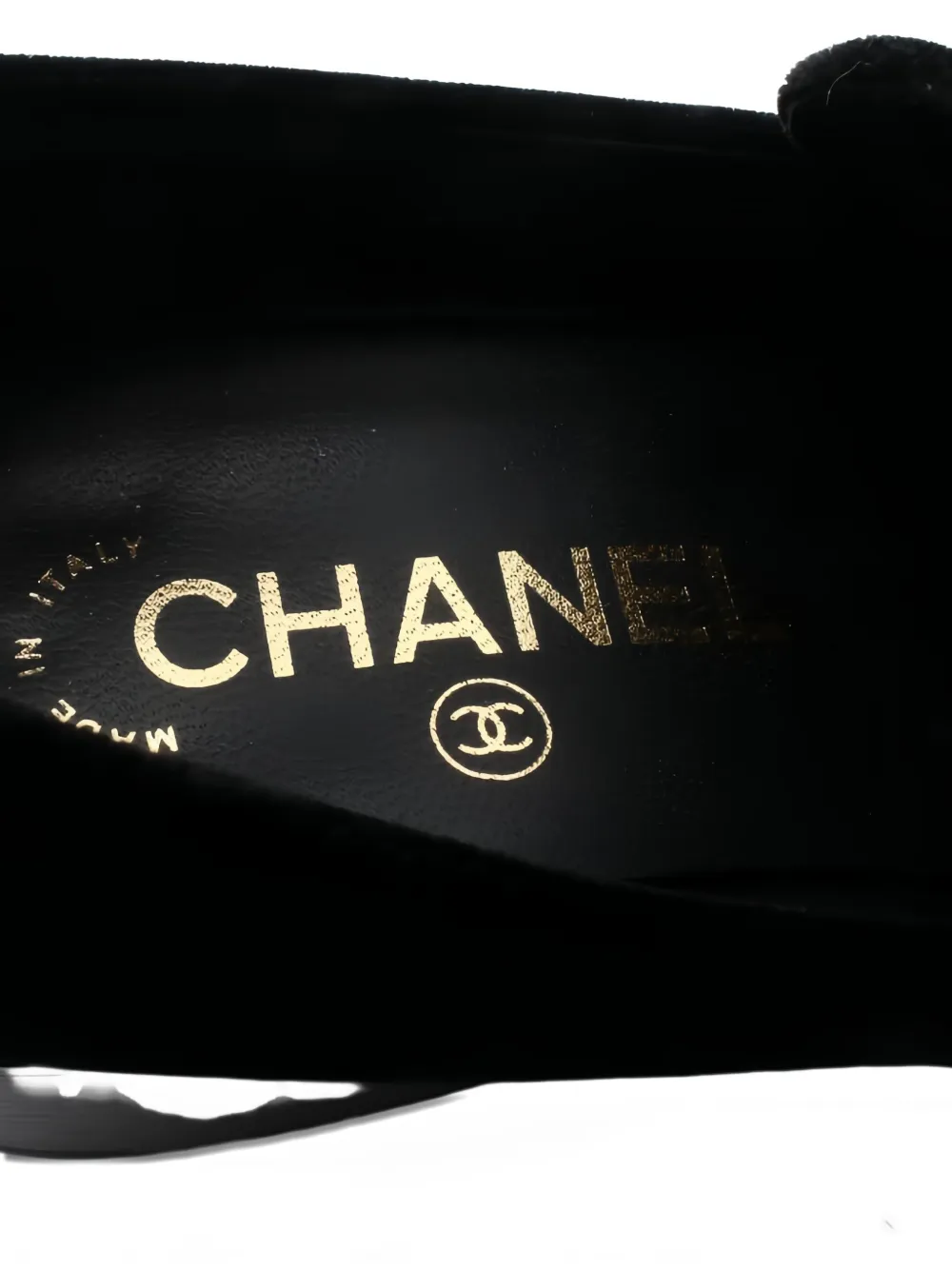 Pre-owned Chanel 1986-1988 Cc Loafers In Black