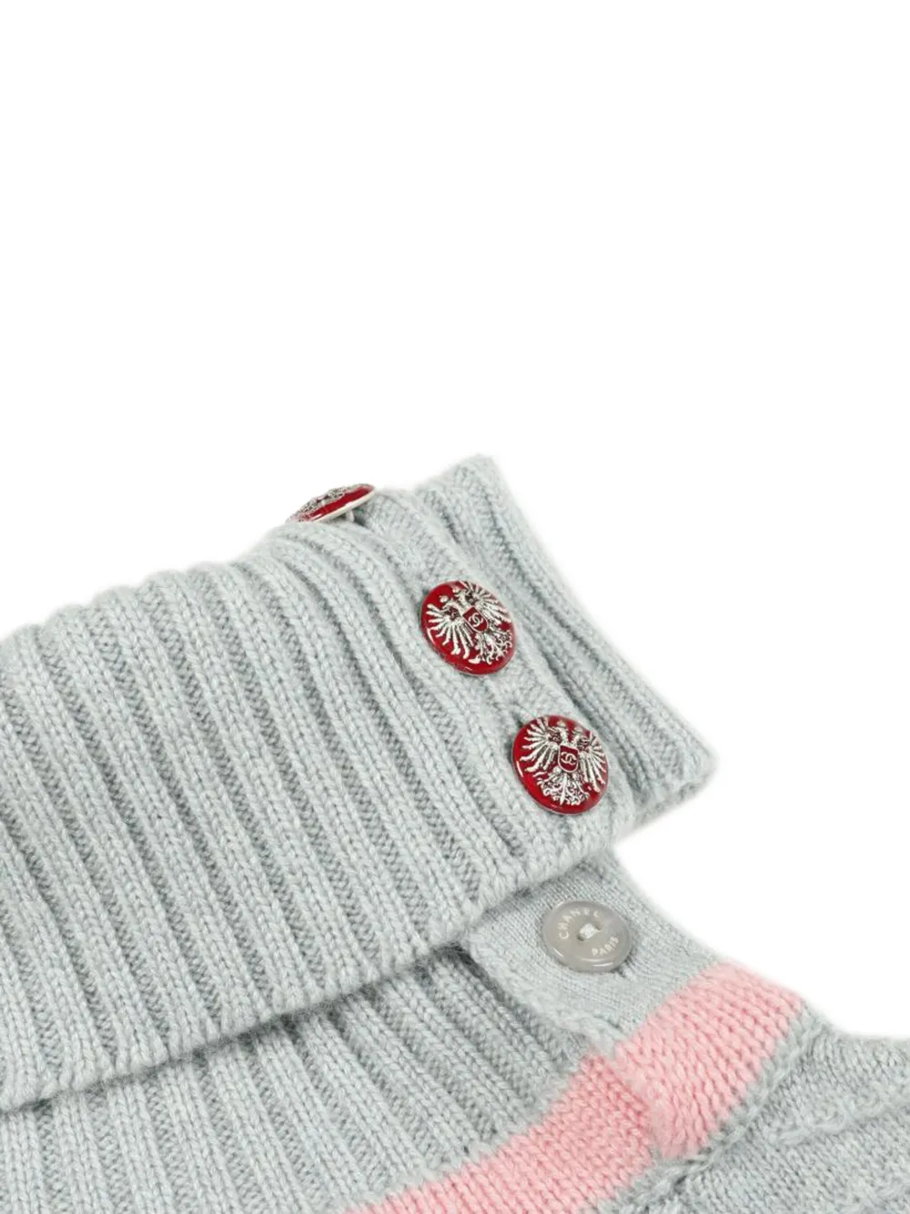 1986-1988 Floral-Intarsia Turtleneck Sweater