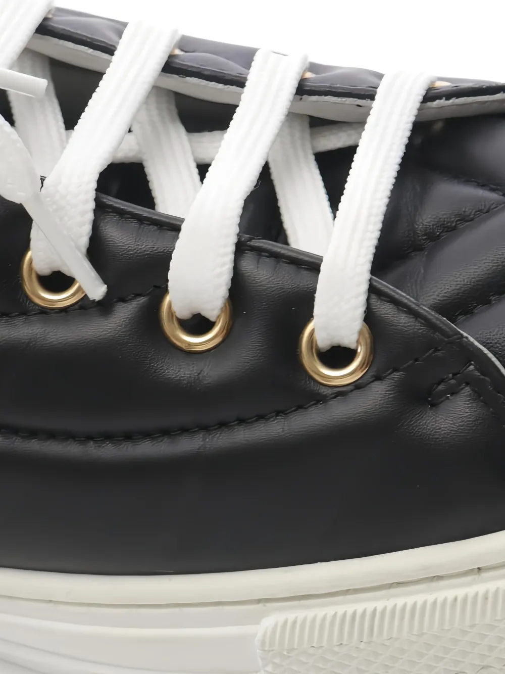 Pre-owned Louis Vuitton 2010s Quilted High-cut Trainers In Black