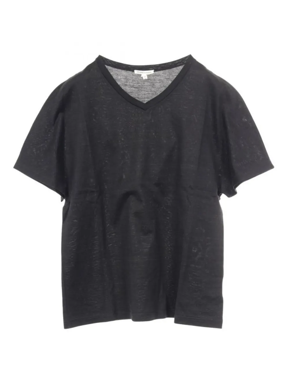Hermès Pre-Owned 2000s V-neck cotton T-shirt | Black | Image 1