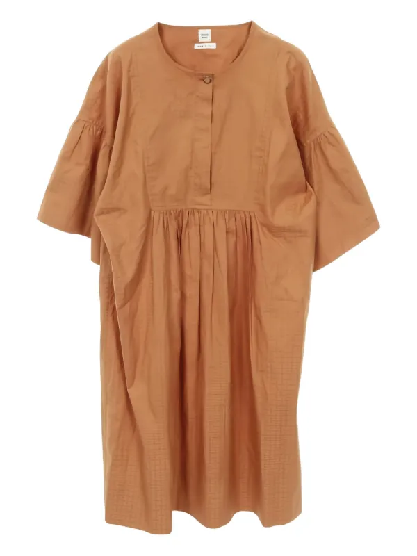 hermes orange dress Wool mid-length dress