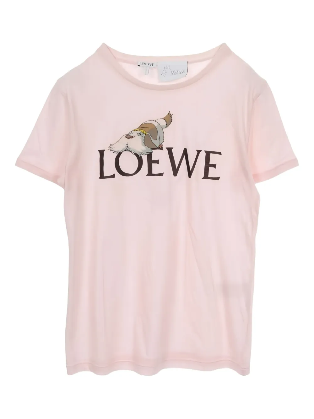 Pre-owned Loewe 2010s X Studio Ghibli Howl's Moving Castle T-shirt In Pink