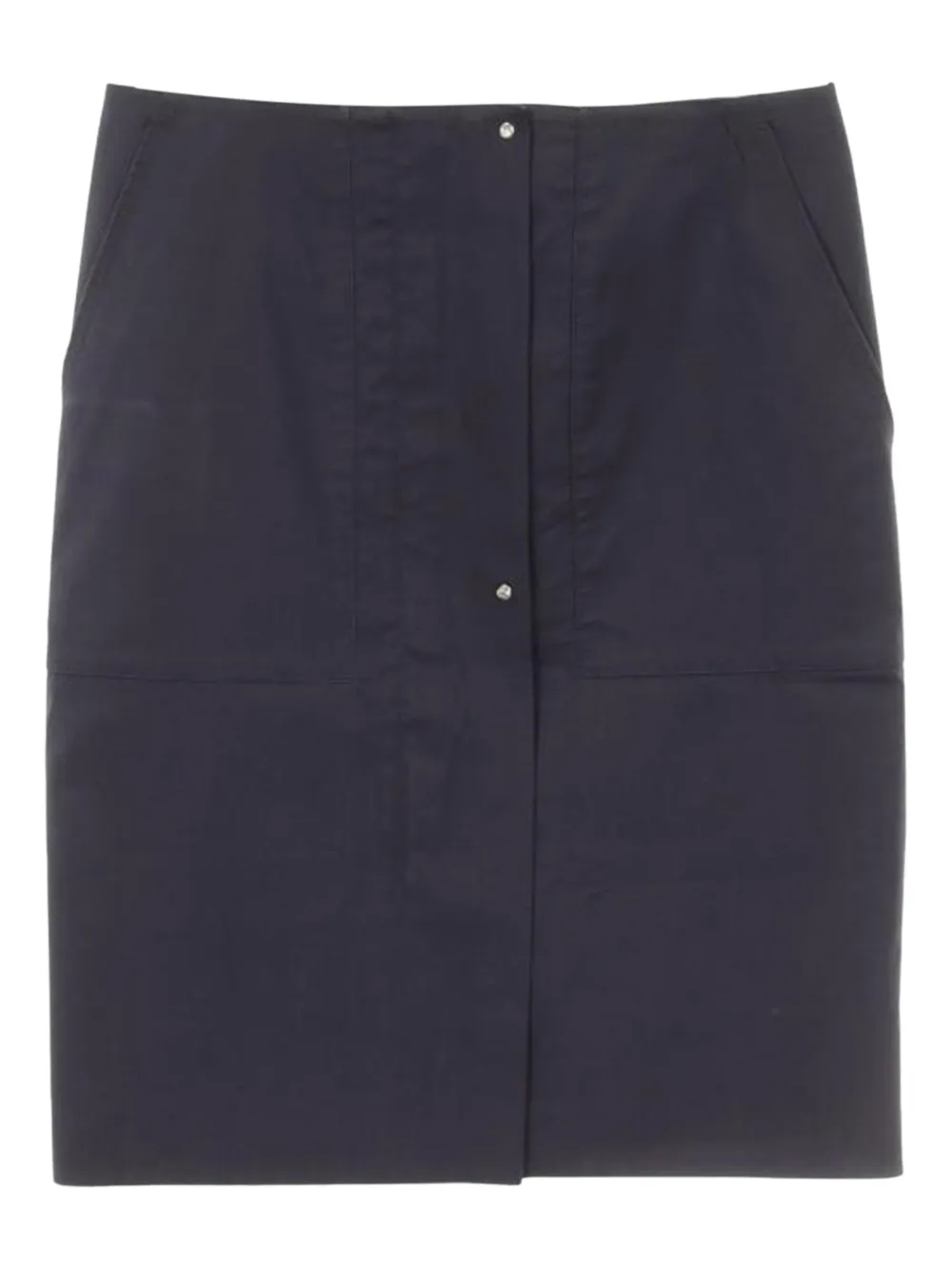 Hermès Pre-Owned 2000s button cotton mini skirt | Blue | Image 1