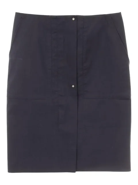 Hermès Pre-Owned 2000s button cotton mini skirt