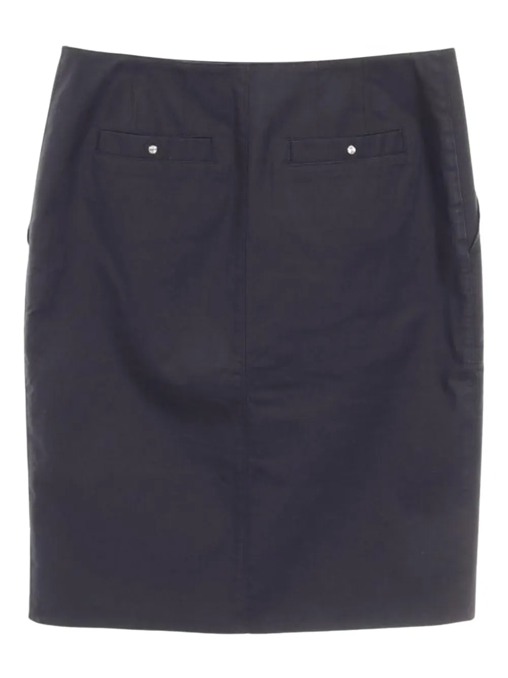 Hermès Pre-Owned 2000s katoenen mini-rok met knopen - Blauw