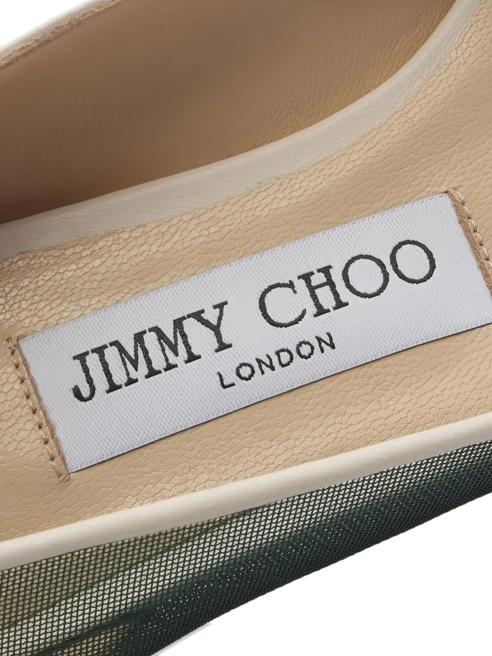 Pre-owned Jimmy Choo 2020s Pointed Flat Shoes In Neutral