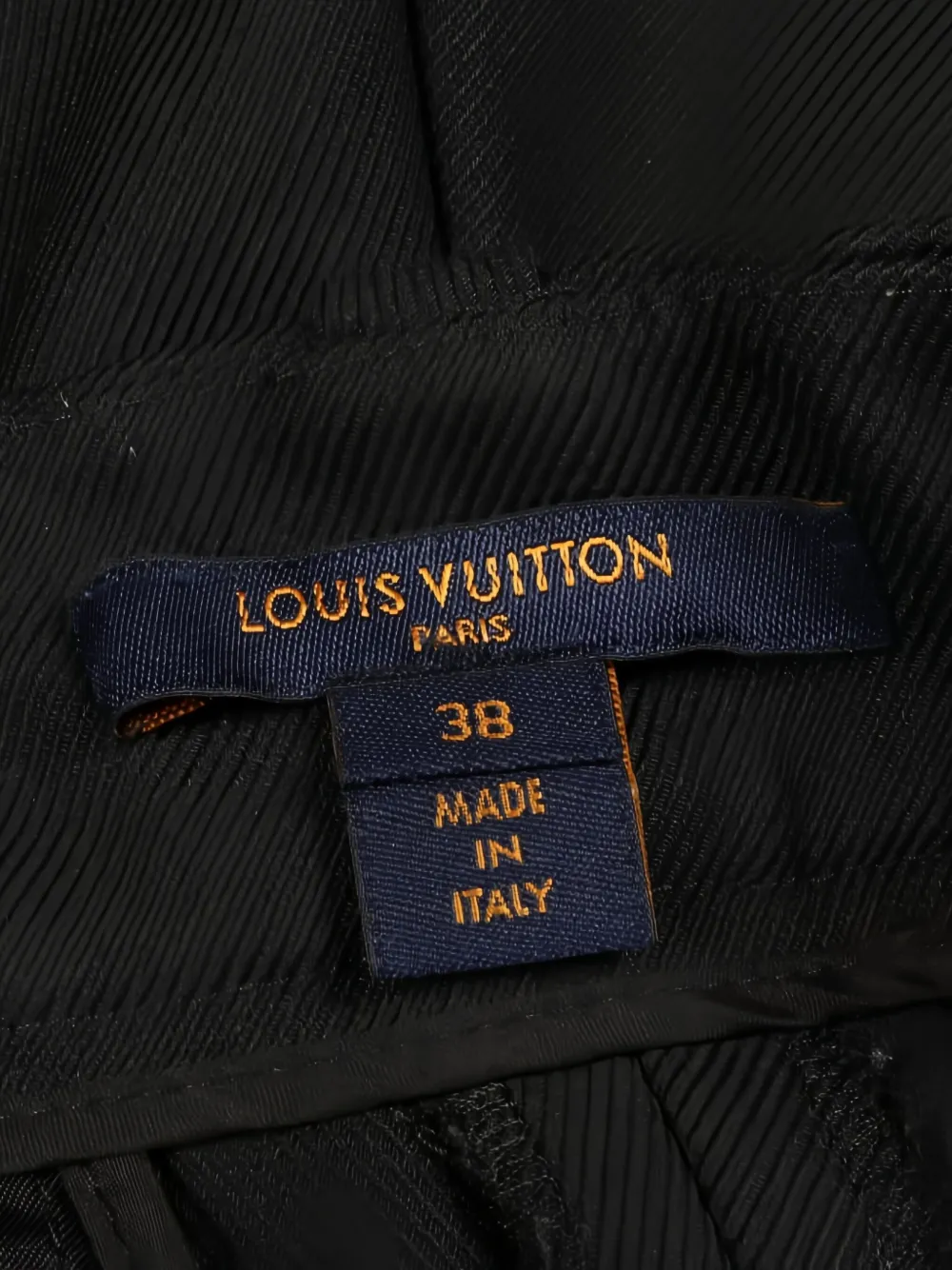 Pre-owned Louis Vuitton 2000s Zip-pocket Trousers In Black