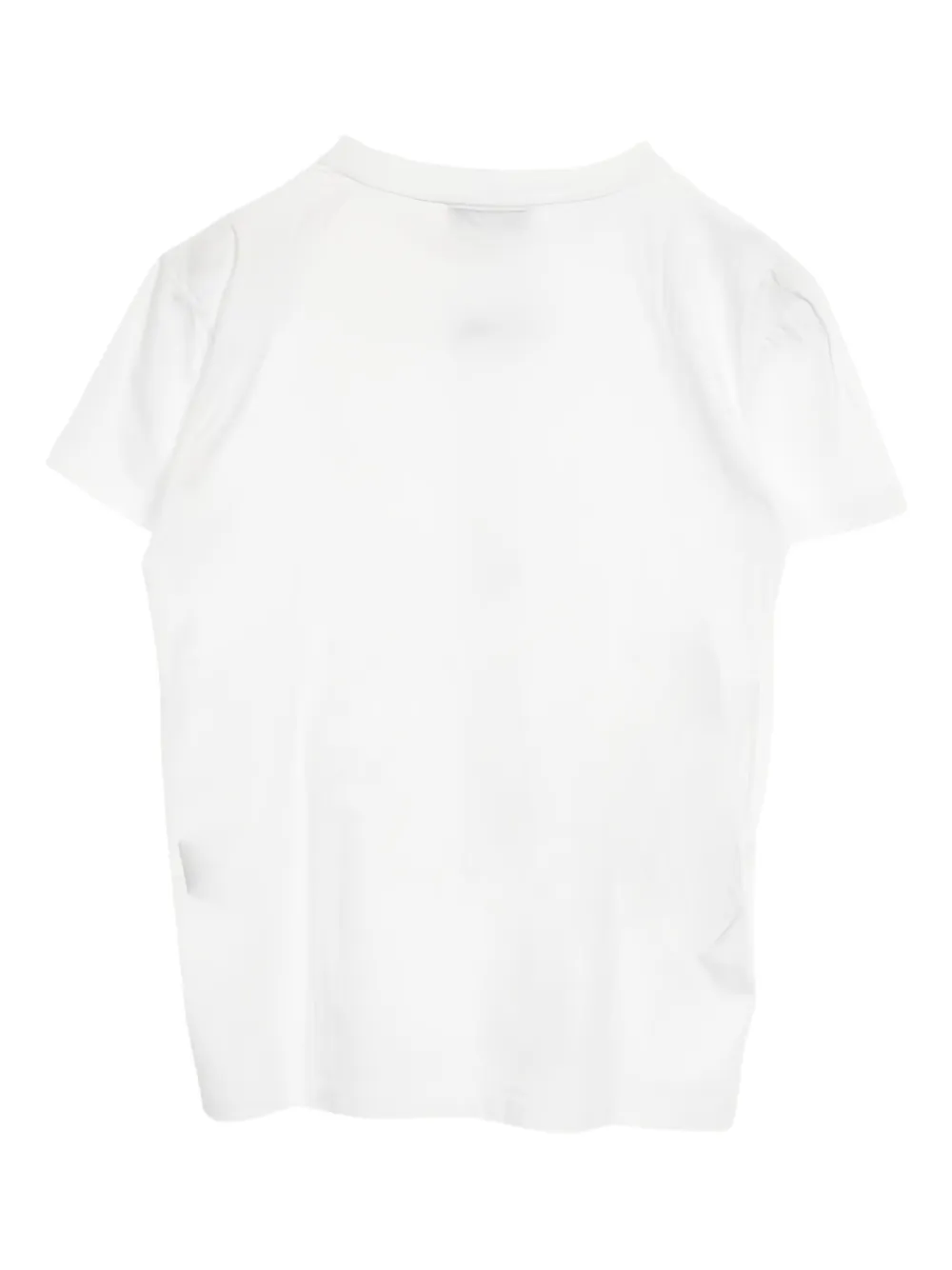 Pre-owned Miu Miu 2010s Embroidered-logo Cotton T-shirt In White