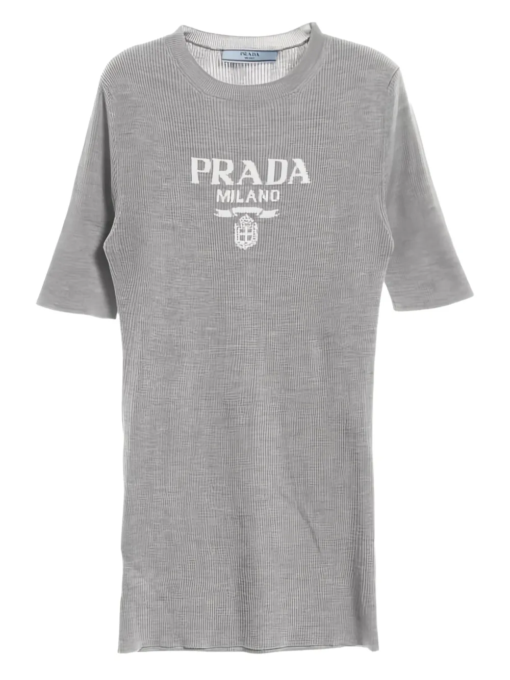 Pre-owned Prada 2010s Crew-neck T-shirt In Gray