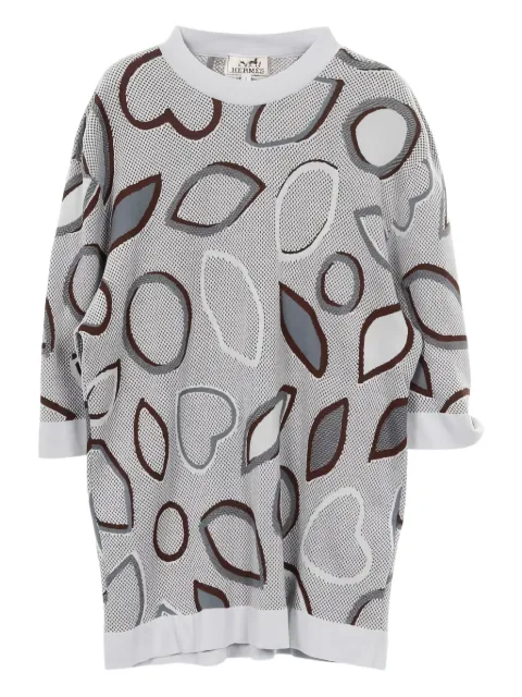 Hermès Pre-Owned 2010s patterned crew-neck T-shirt