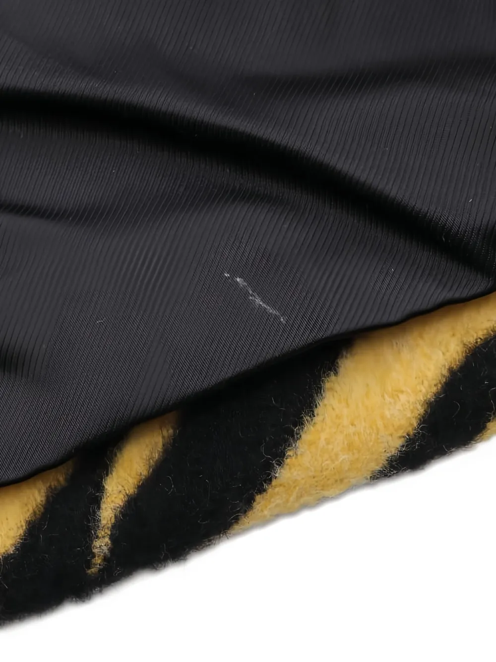 Pre-owned Celine 2010s Patterned Wool Coat In Yellow
