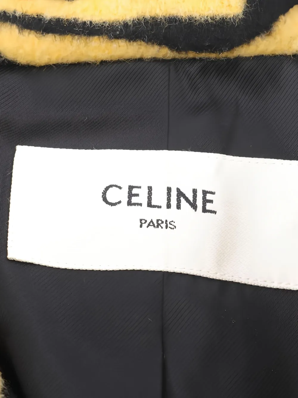 Celine Pre-Owned 2010s patterned wool coat | Image 2