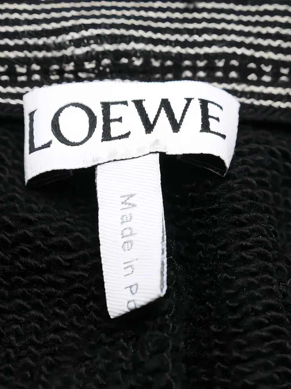 Pre-owned Loewe 2010s Cotton Track Pants In Black