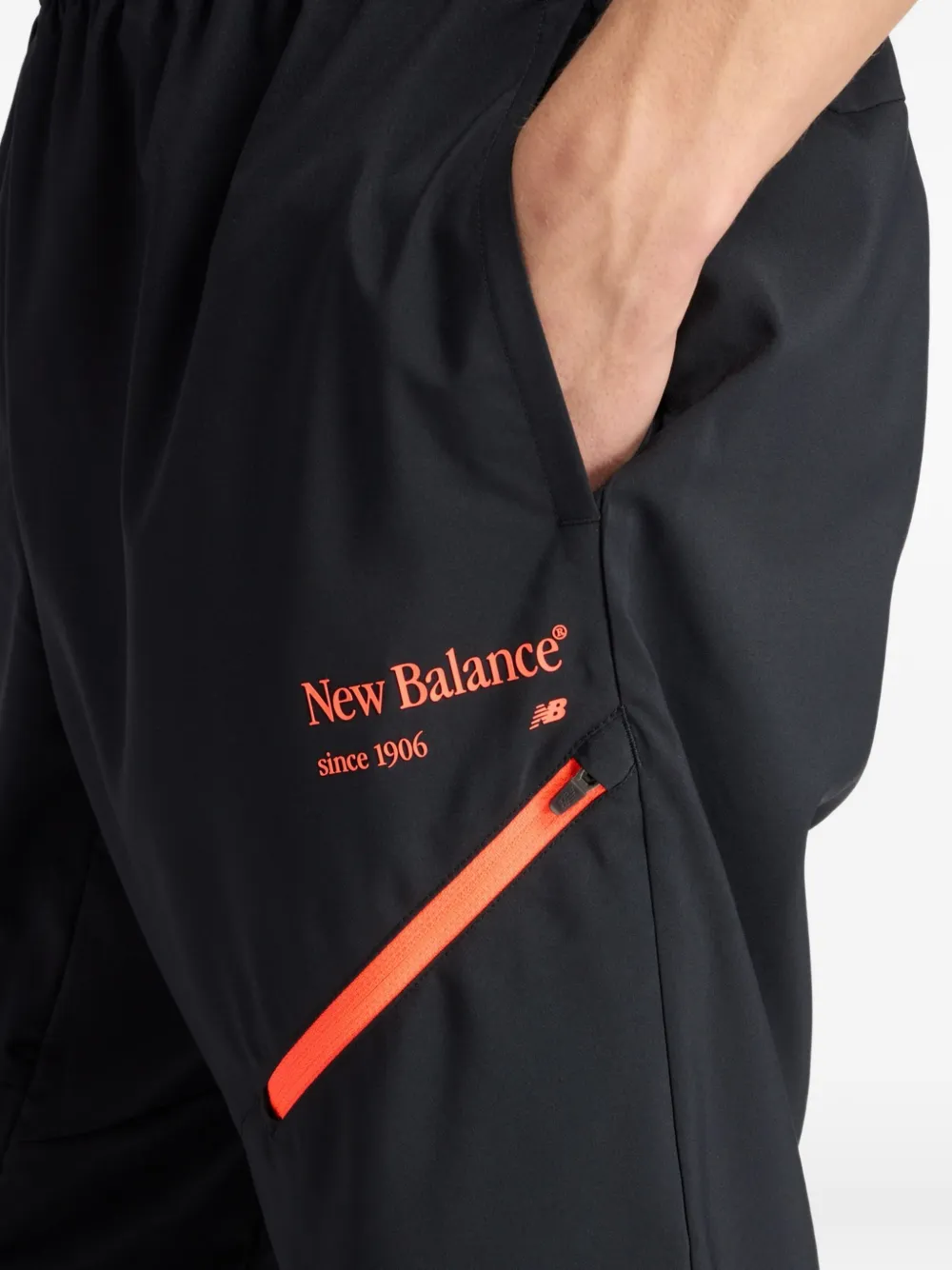 New Balance Joggingbroek met logodetail Zwart