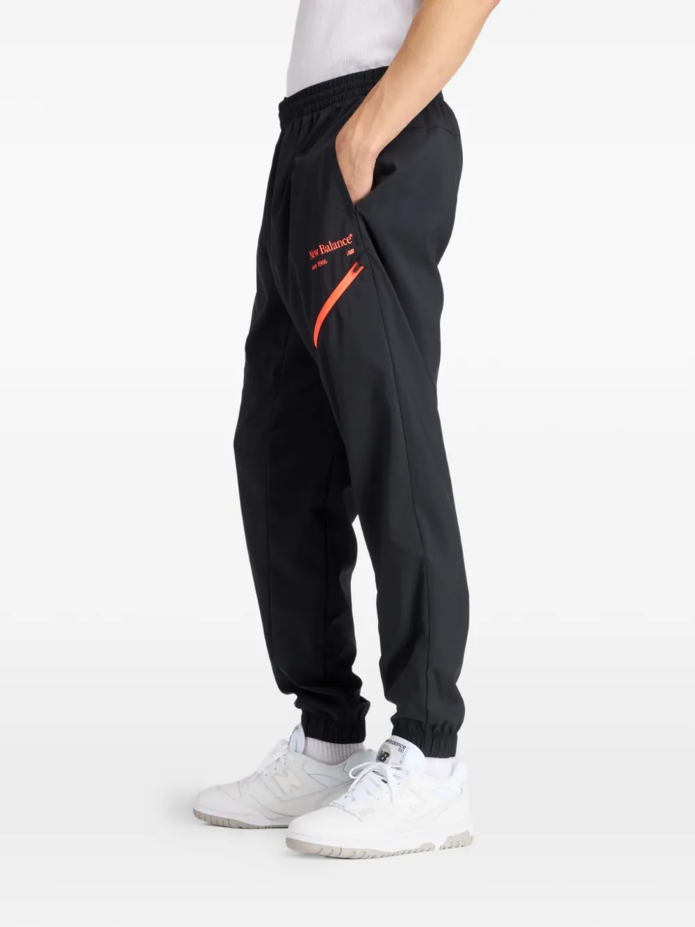 New Balance Joggingbroek met logodetail Zwart