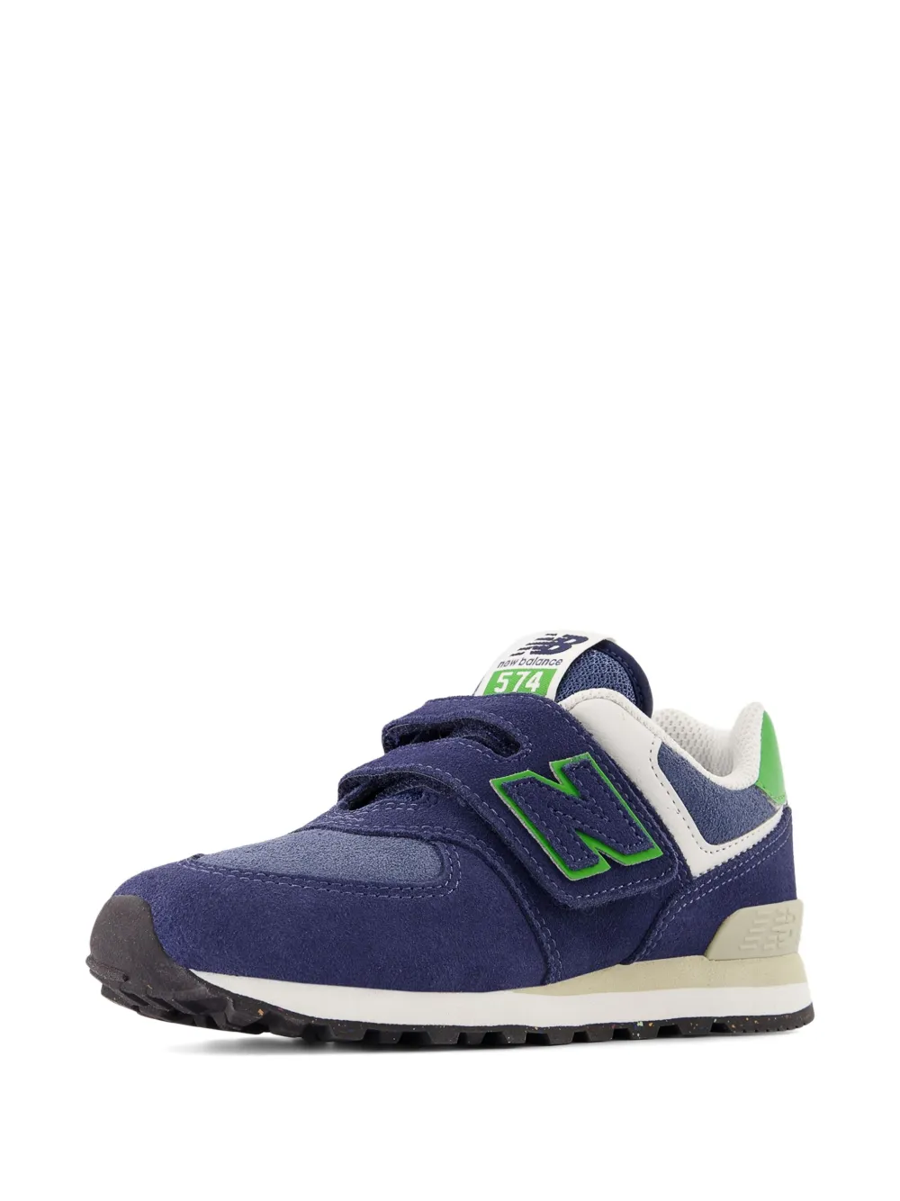 New Balance Kids 574 klittenband sneakers Blauw