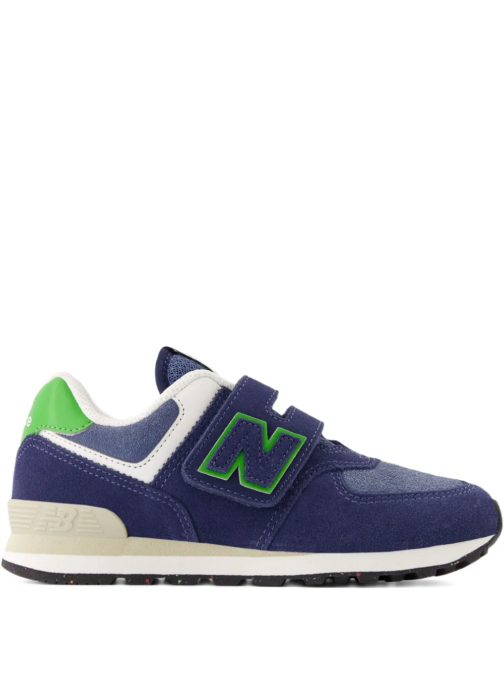 New Balance Kids 574 klittenband sneakers Blauw