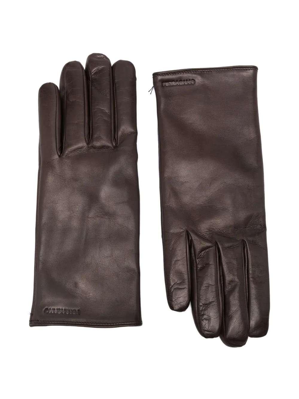 Ferragamo lambskin gloves | Brown | Image 1