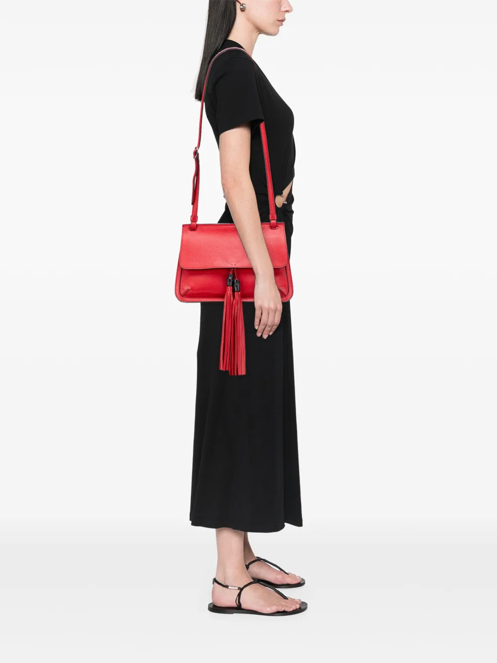 Gucci Pre-Owned 2000-2015 Medium Leather Bamboo Daily crossbody bag | Pre-Owned | Image 2