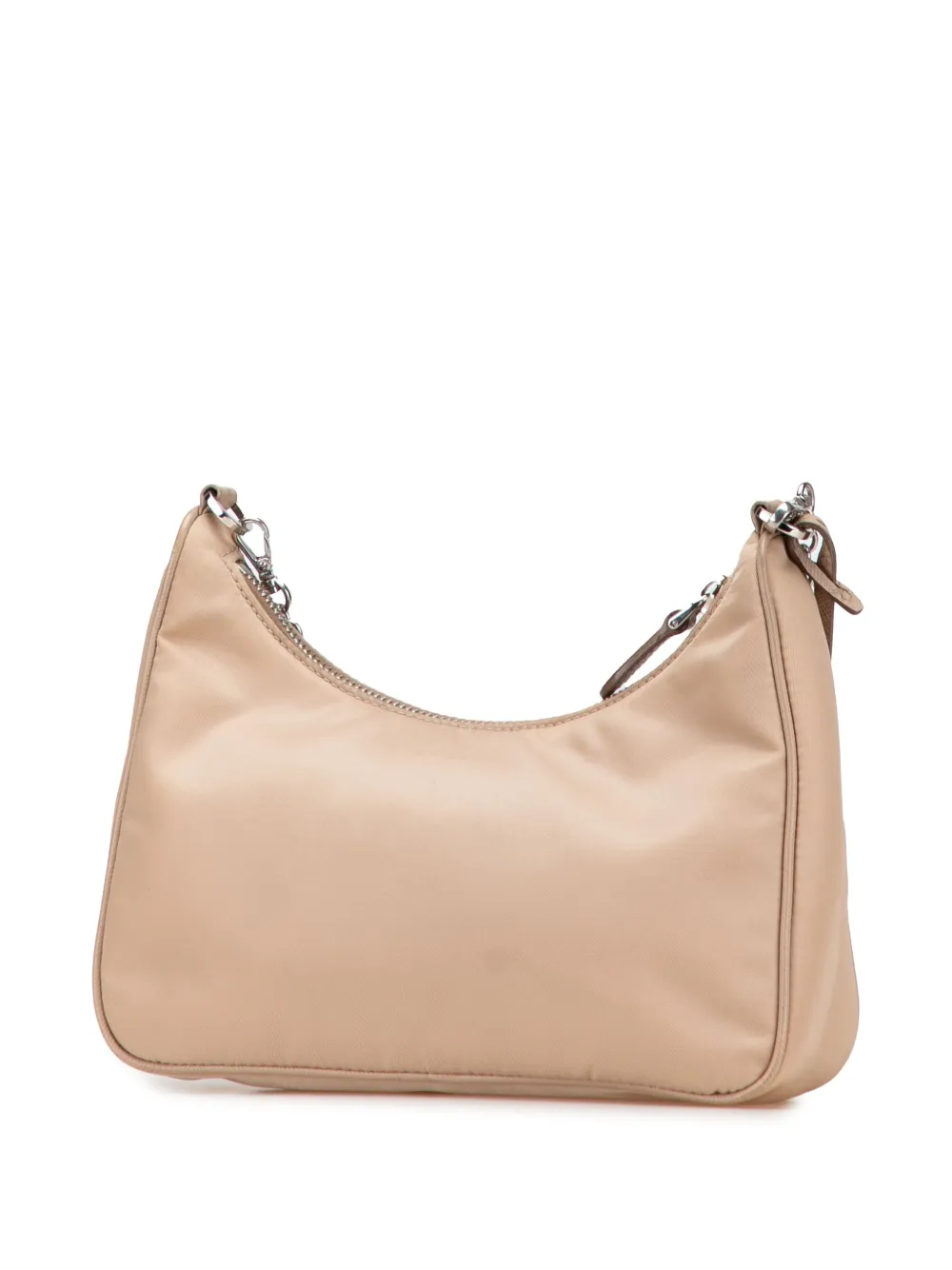 Pre-owned Prada 2019-2025 Re Nylon Re Edition 2005 Satchel In Brown