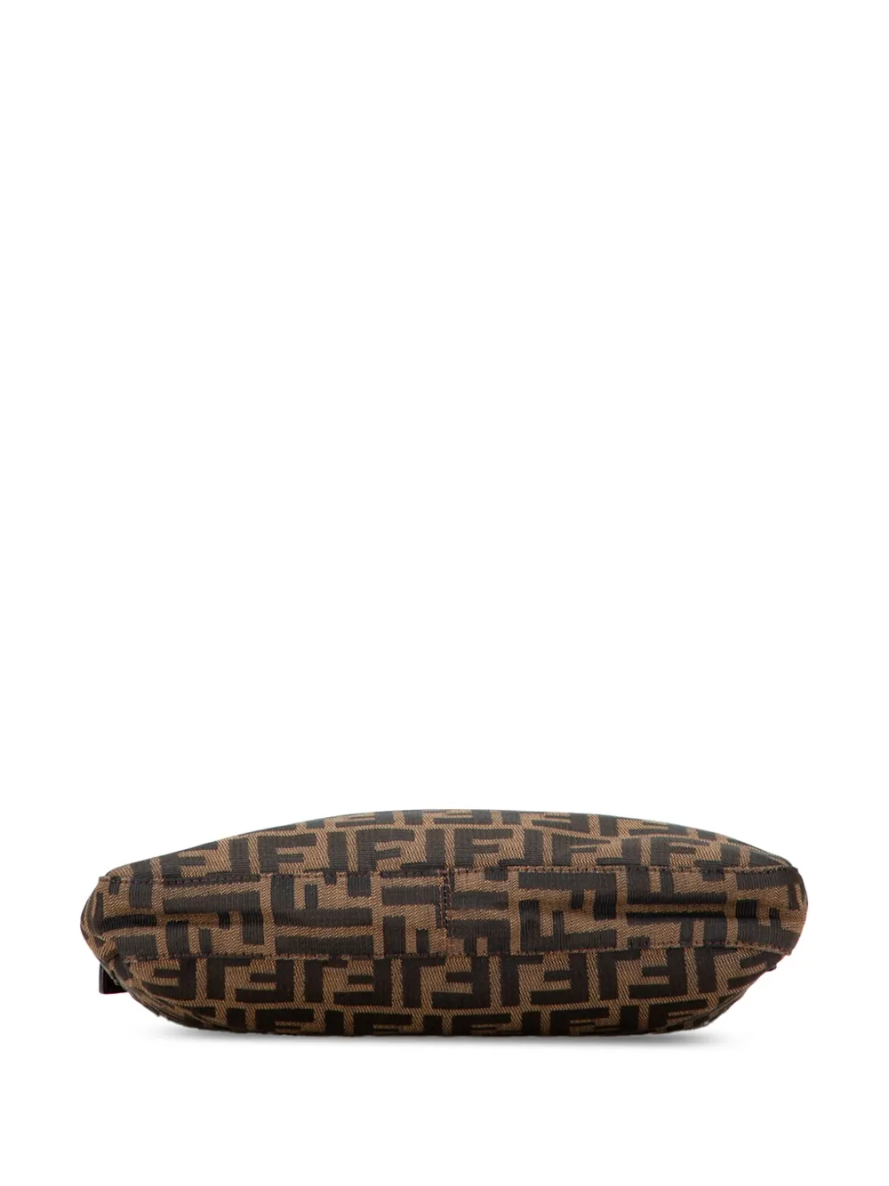 Pre-owned Fendi 20th Century Zucca Canvas Shoulder Bag In Brown