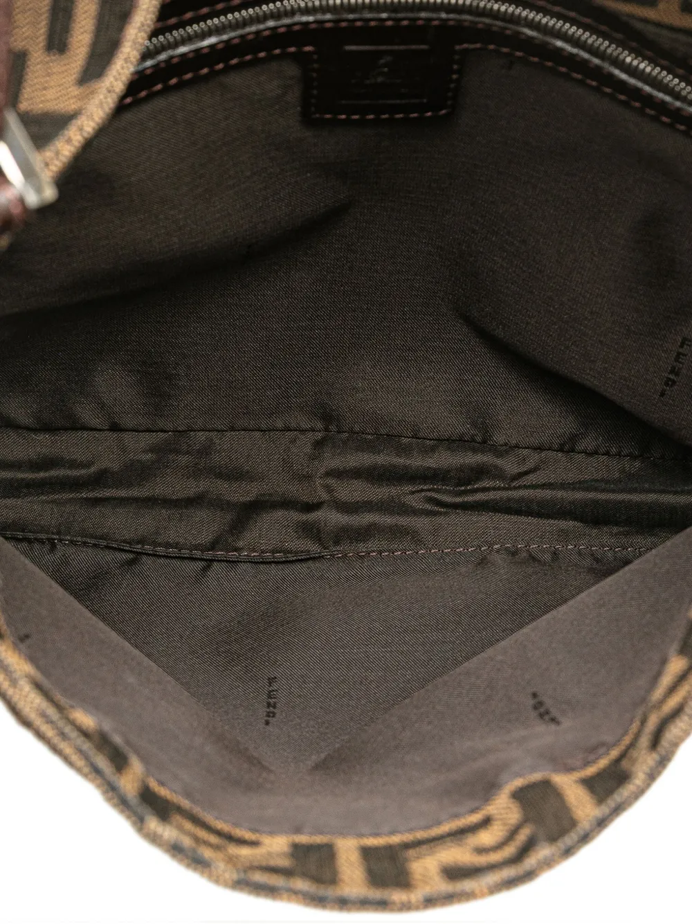 Pre-owned Fendi 20th Century Zucca Canvas Shoulder Bag In Brown