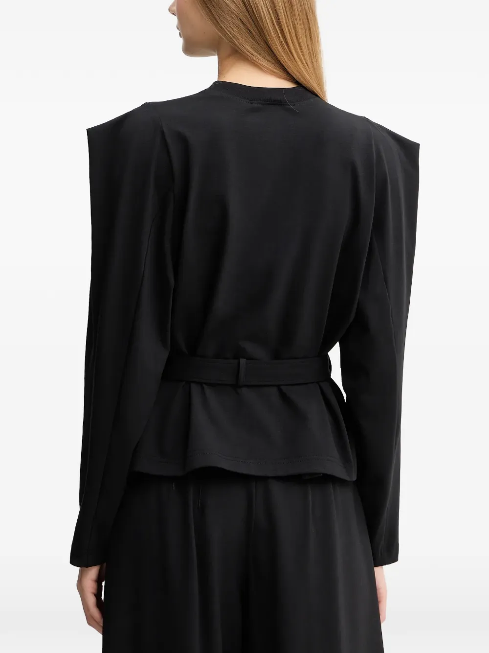 Versace Jeans Couture Top met gespdetail Zwart