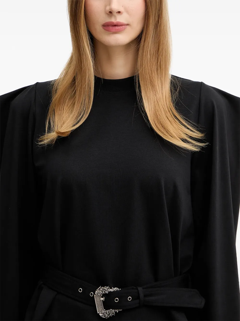 Versace Jeans Couture Top met gespdetail Zwart