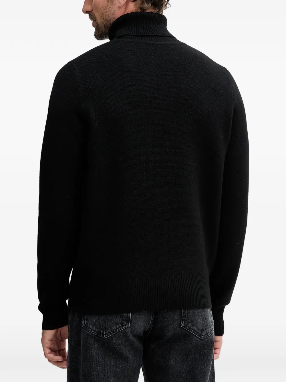 Logo-Embroidered Roll-Neck Sweater