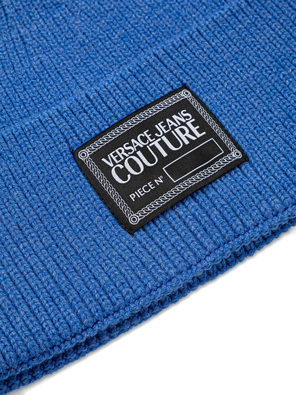  Versace Jeans Couture Logo-patch Beanie Hat - Blue 
