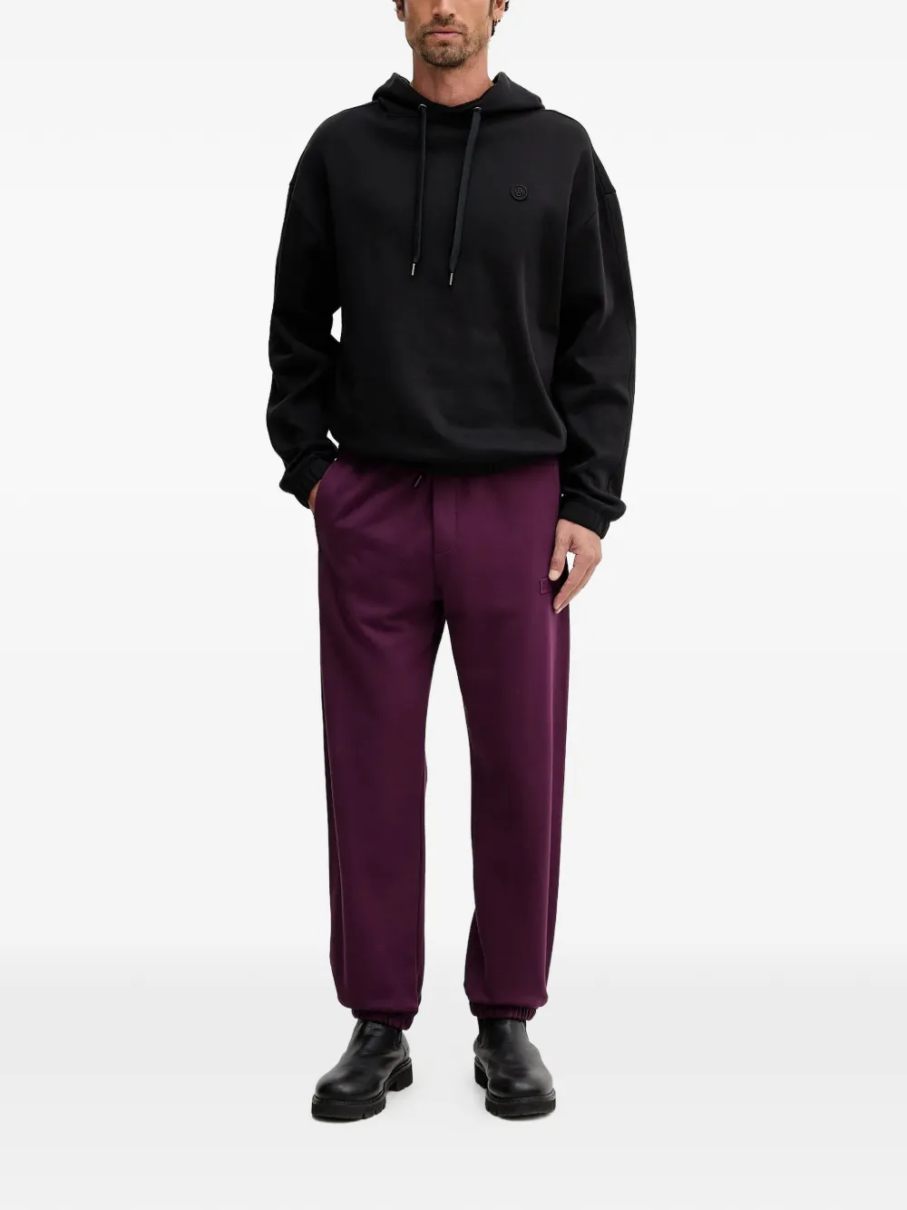 Versace Jeans Couture Trainingsbroek met logo-detail - Paars