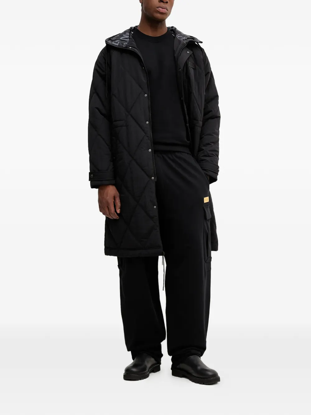 Versace Jeans Couture Trainingsbroek met logoplakkaat - Zwart