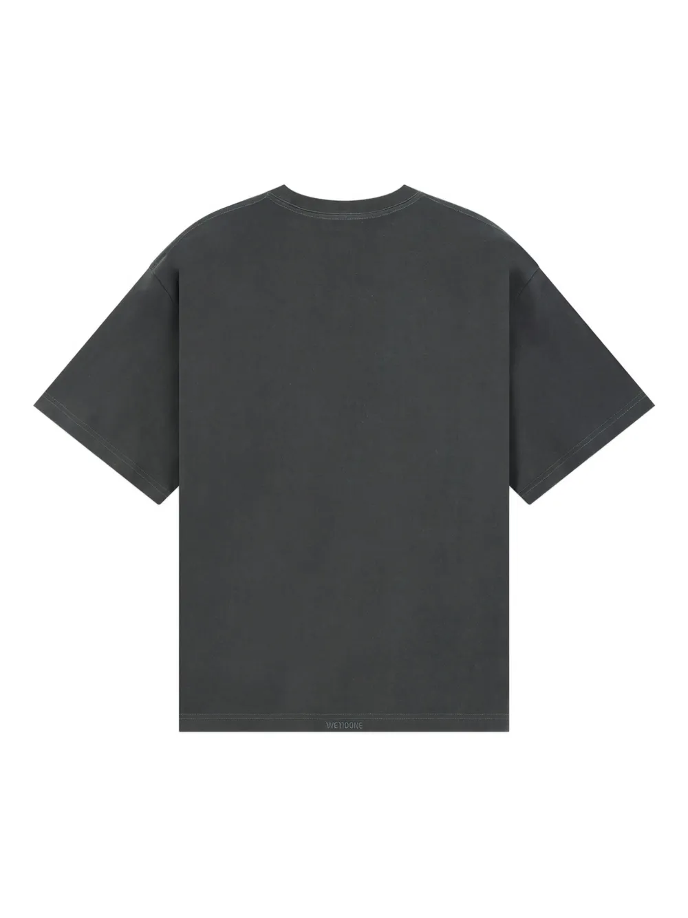 We11done logo-print T-shirt - Grijs