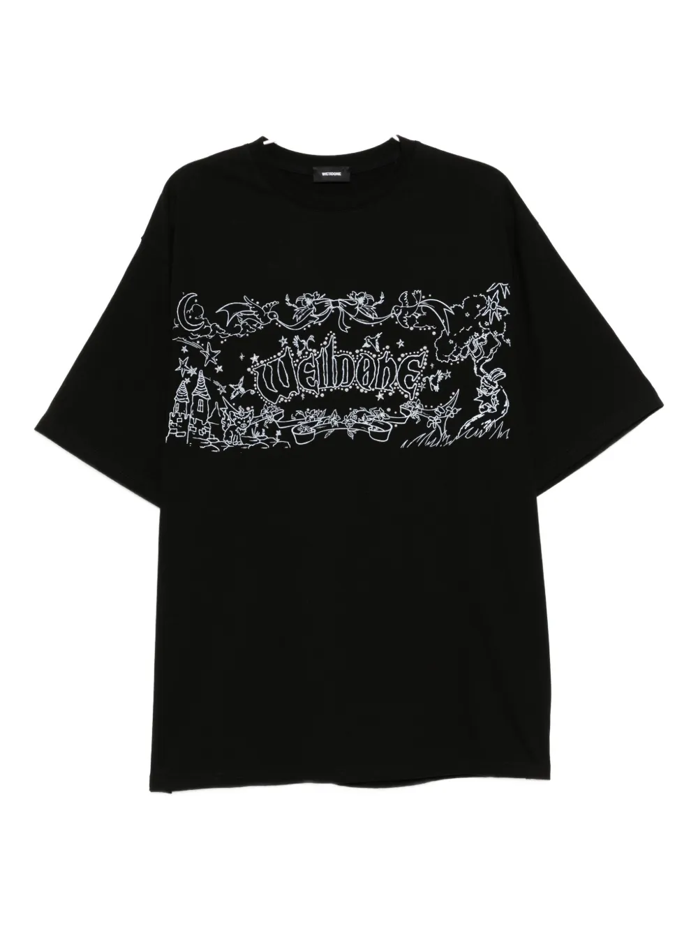 We11done playera con logo estampado | negro | Image 1