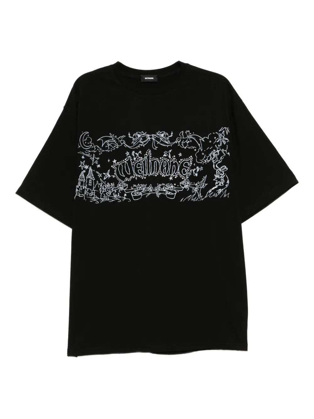 We11done playera con logo estampado | negro | Image 1