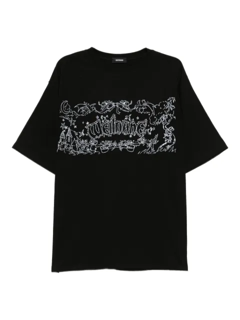 We11done logo印花T恤
