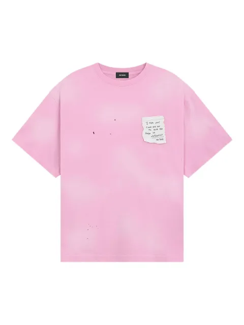 We11done note-motif T-shirt