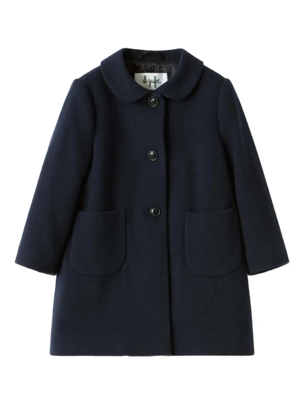 Il Gufo fur-collar coat | Blue | Image 1