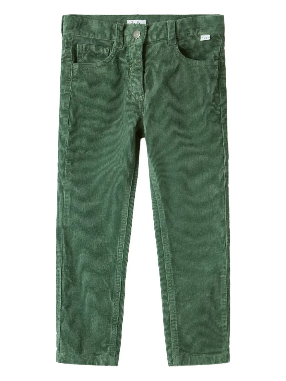 Il Gufo corduroy-texture trousers | Green | Image 1