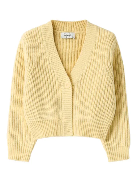 Il Gufo ribbed buttoned cardigan
