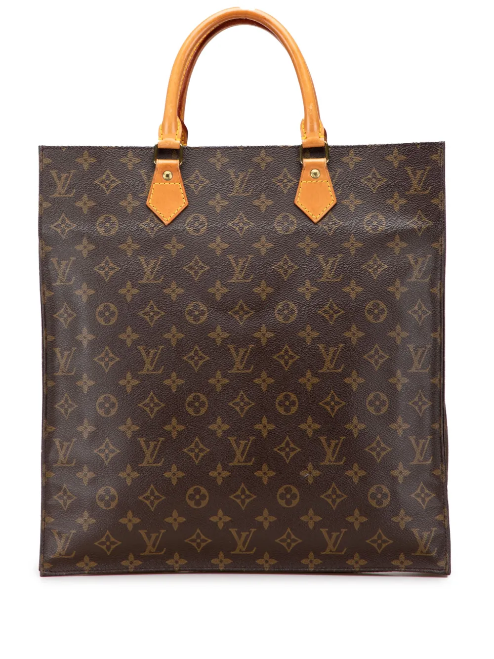 Louis Vuitton Pre-Owned 1990 Monogram Sac Plat tote bag - ブラウン Louis Vuitton Pre-Owned 1990 Monogram Sac Plat tote bag - ブラウン