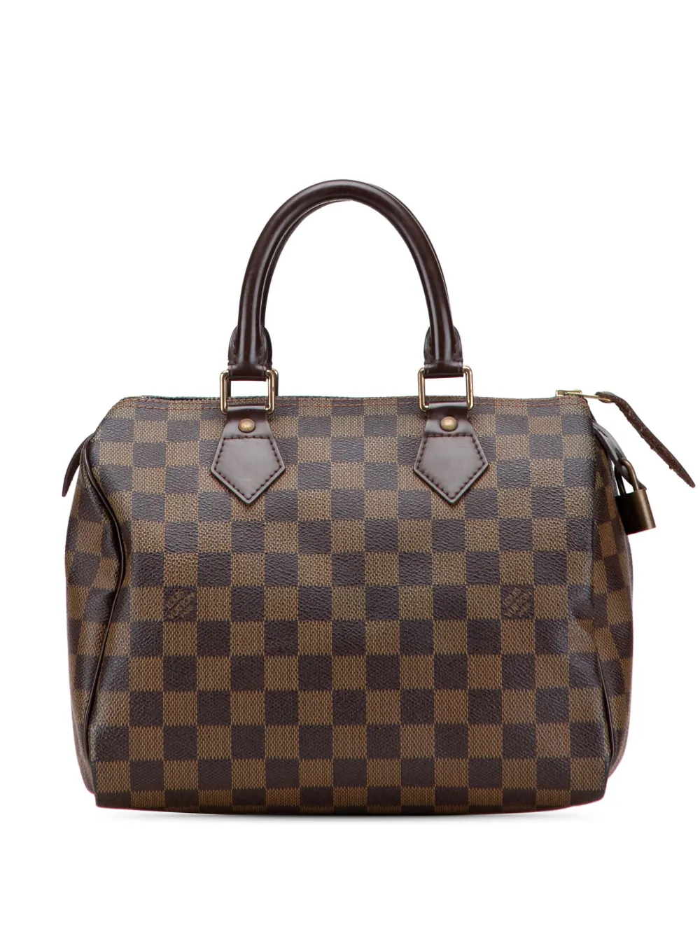 Louis Vuitton Pre-Owned 2008 Damier Ebene Speedy 25 boston bag - ブラウン Louis Vuitton Pre-Owned 2008 Damier Ebene Speedy 25 boston bag - ブラウン
