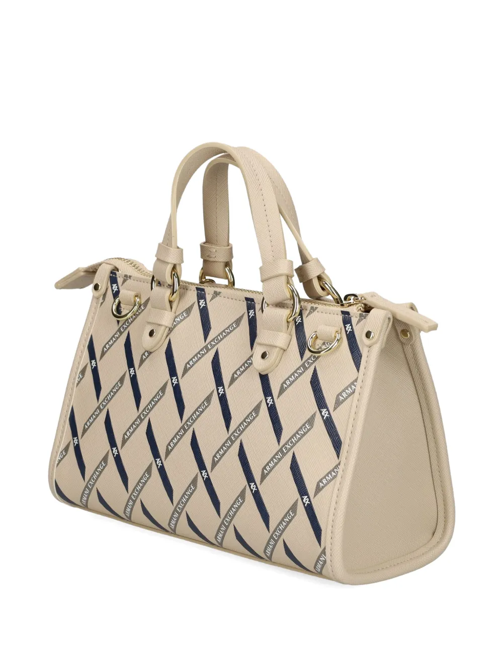 Armani Exchange Shopper met logo Beige