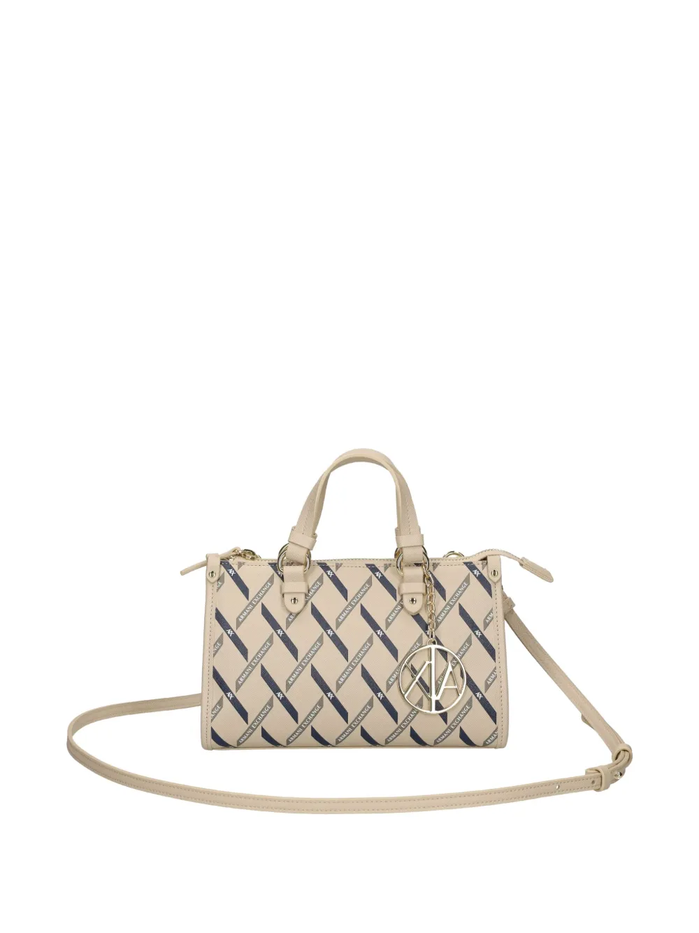 Armani Exchange Shopper met logo Beige