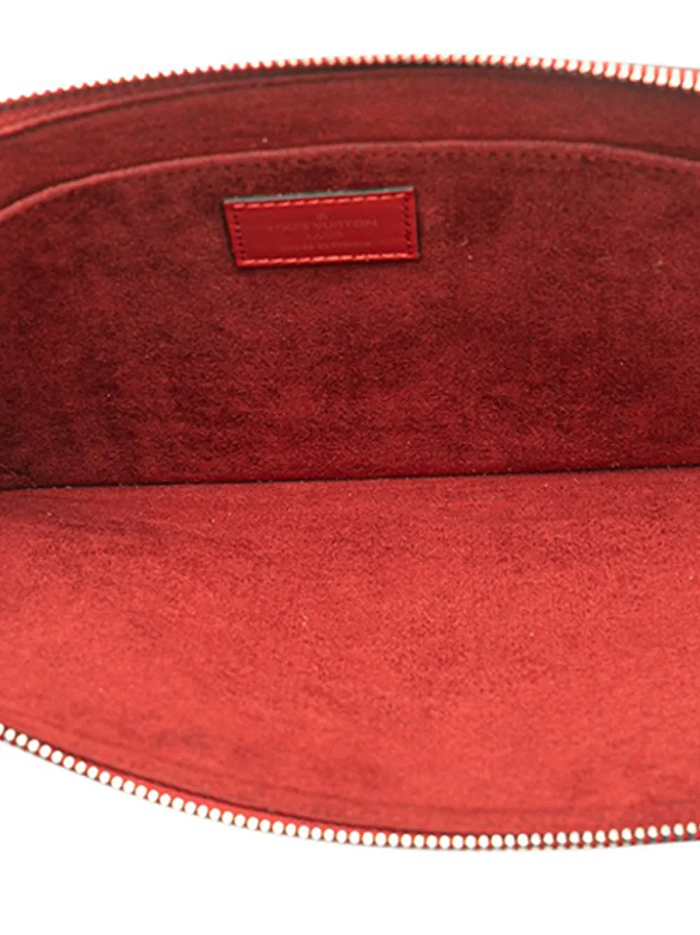 Pre-owned Louis Vuitton 2015 Epi Pochette Jour Pm Clutch Bag In Red